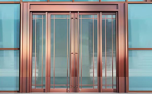 布尔津玻璃地弹门